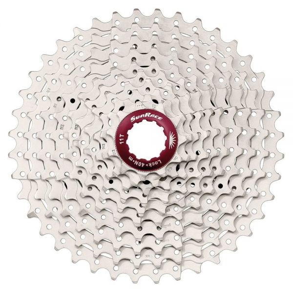 SunRace Fahrrad Zahnkranz CSMX8 11-fach 11-40 - metallic
