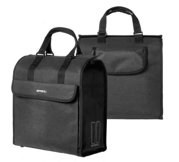Basil Mira Fahrrad Shoppertasche schwarz, 17 Ltr.