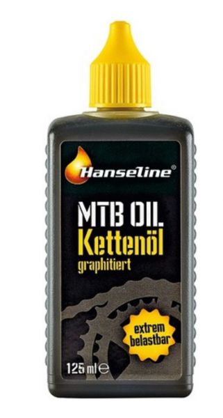 Hanseline Kettenöl für Fahrrad Kette Schmiermittel für MTB E-Bike Trekkingrad. Hanseline Fahrrad Kettenöl 125 ml