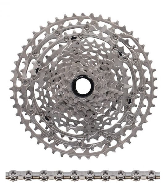 Shimano Verschleißset 11-fach Deore Kette und Kassette CS-M 5100 für Fahrrad und E-Bike