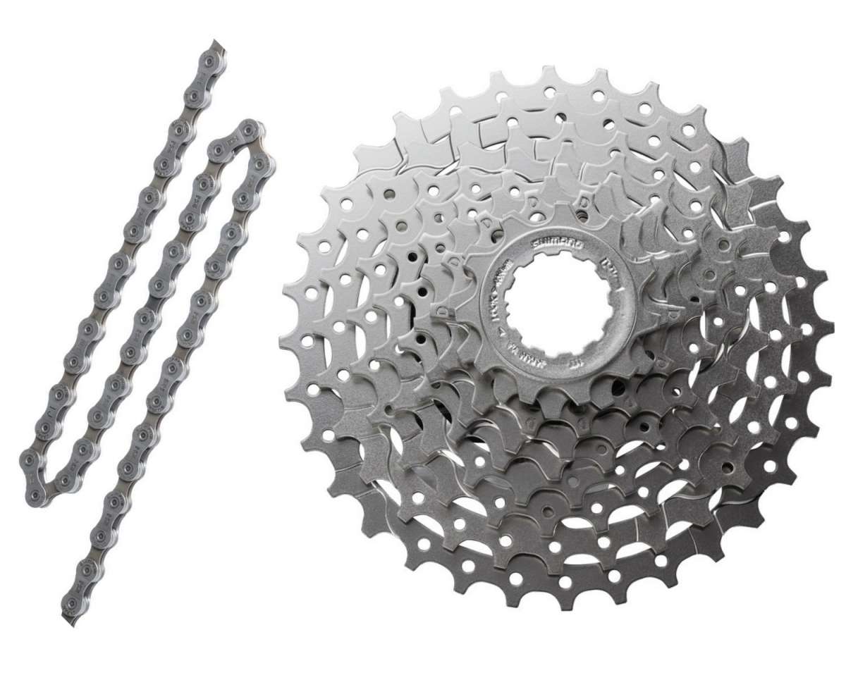 Shimano 9-Gang Verschleißset - HG53 Kette + CS-HG400 Kassette (11-32 Z) Antriebsset Für Fahrrad