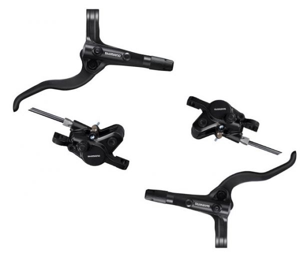 Shimano Scheibenbremsset MT401/MT420 vorn+ hinten schwarz