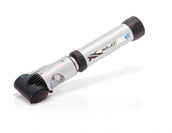 XLC Fahrrad Minipumpe Alpha Beta PU-D02 mit Druckanzeige