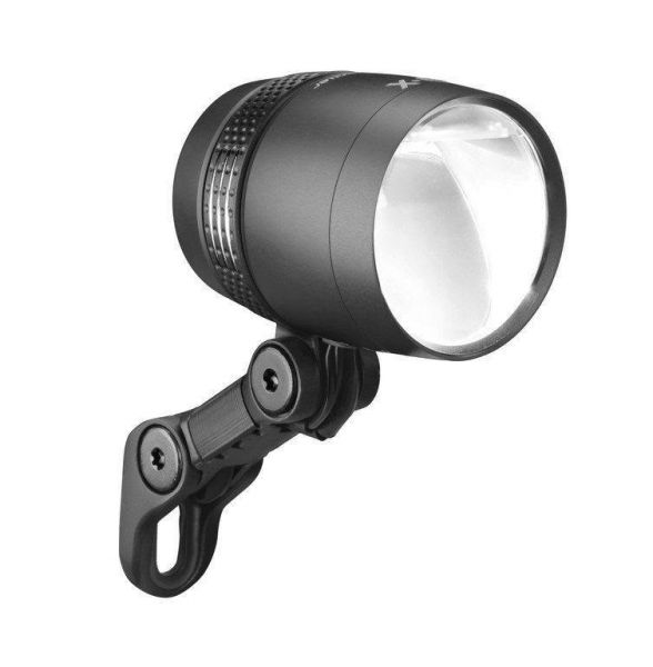 b&m IQ-X E LED-Scheinwerfer schwarz eloxiert für E-Bike